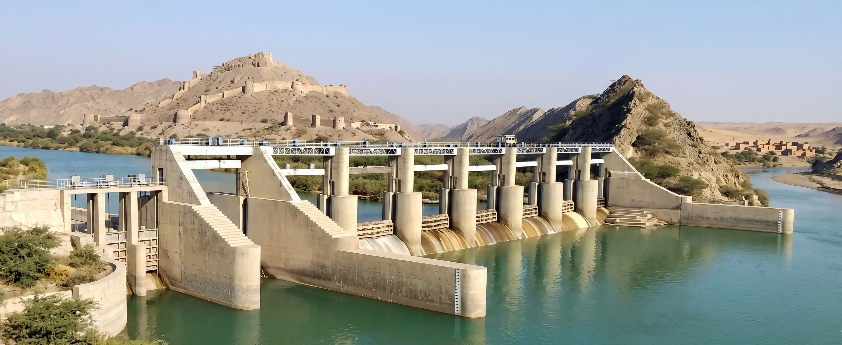 Bannu Baran Dam River